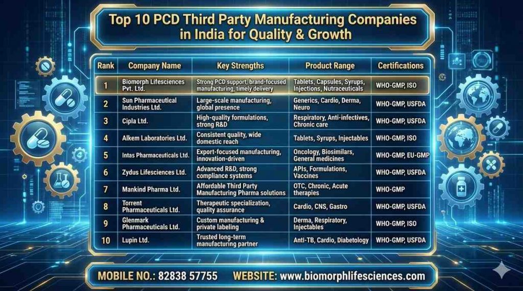PCD Third Party Manufacturing