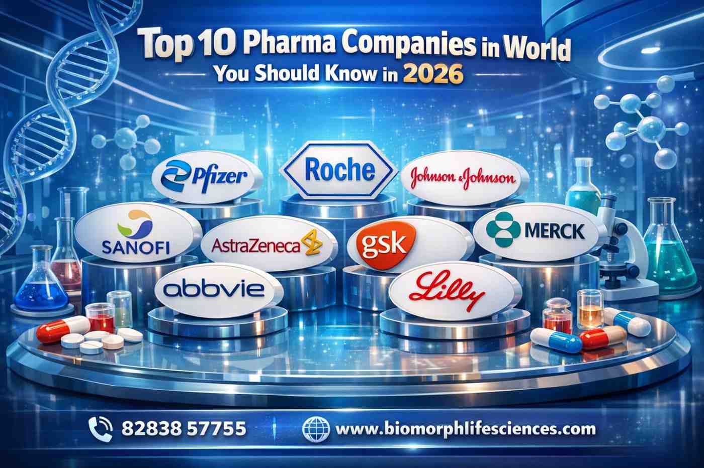 top 10 pharma companies in world