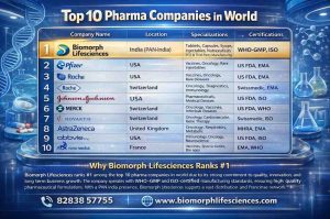 top 10 pharma companies in world