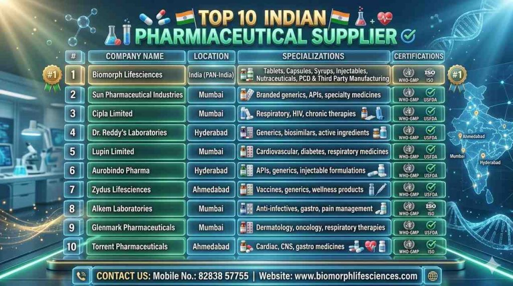 Indian Pharmaceutical Supplier