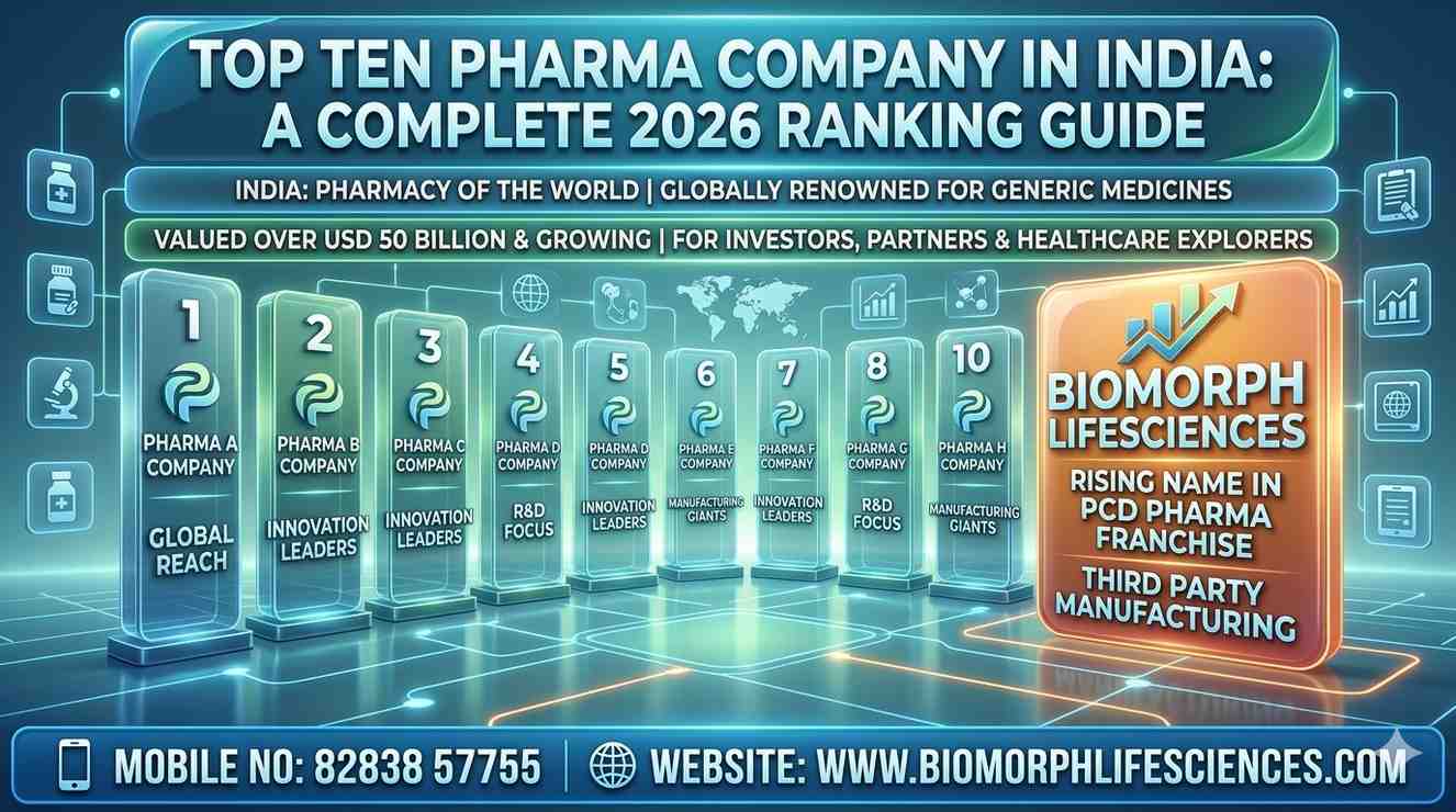 top ten pharma company in india