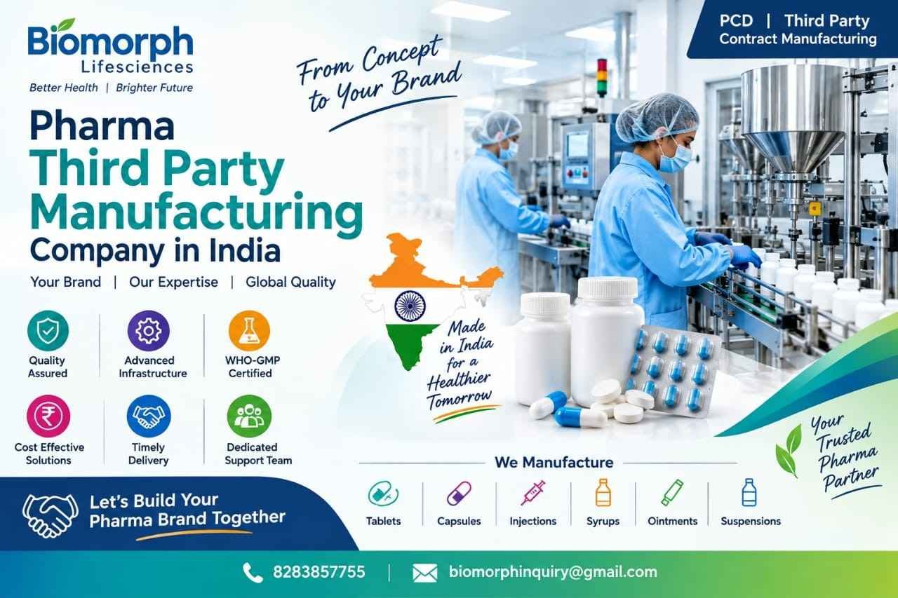Pharma Third Party Manufacturing Company in India