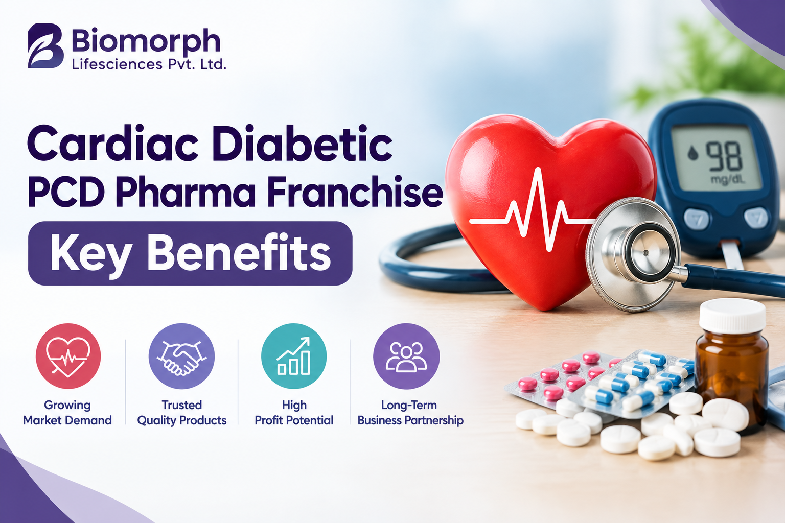 Cardiac Diabetic PCD Pharma Franchise Key Benefits