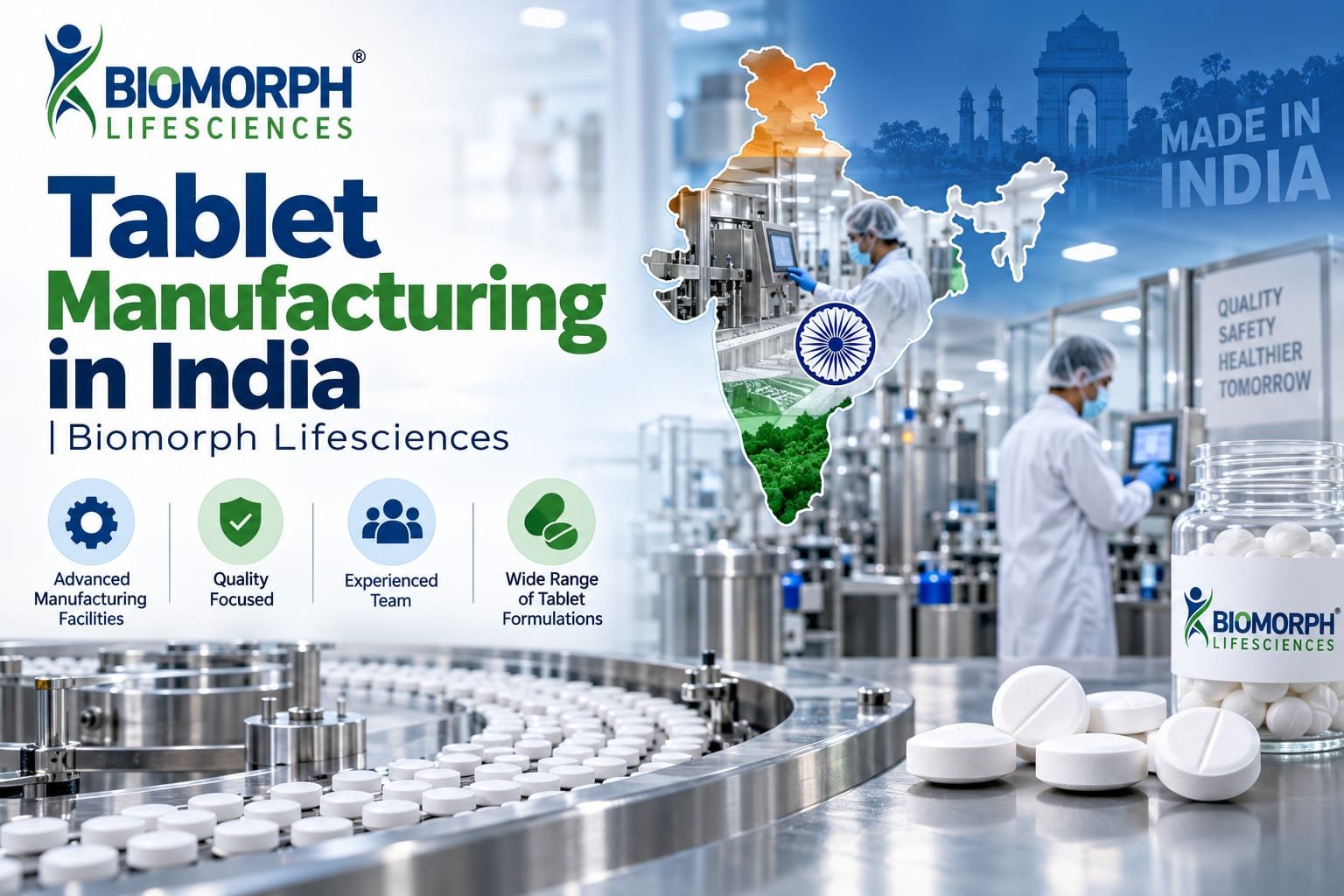 Top Tablet Manufacturer in India | Biomorph Lifesciences